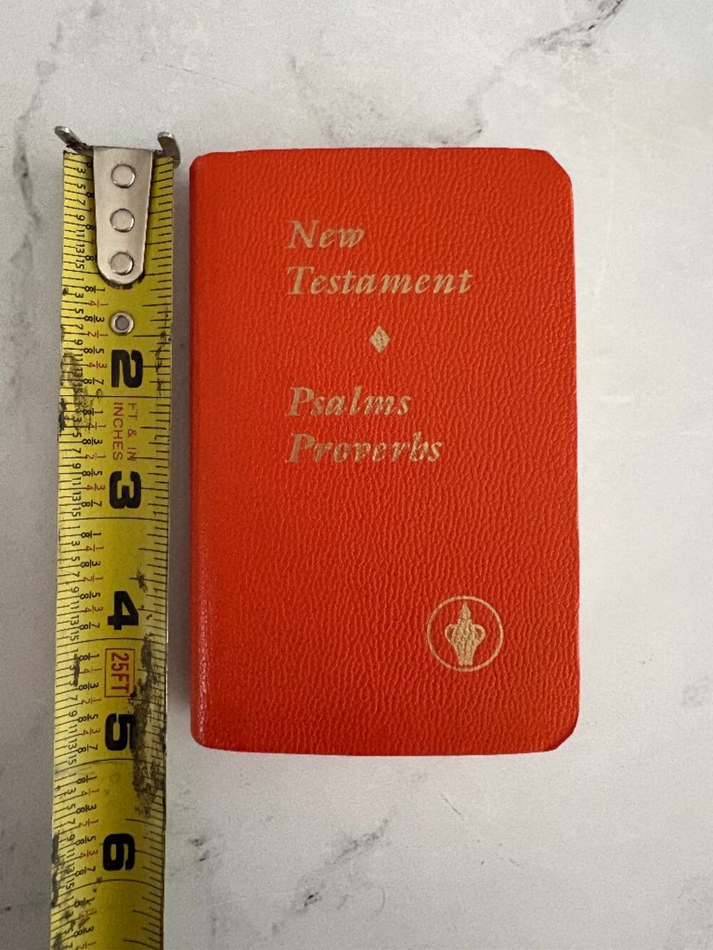 Orange Gideons Pocket New Testament Psalms Proverbs King James Version - New
